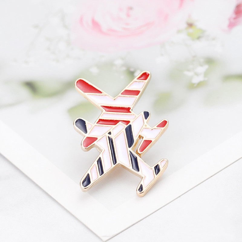KaminoKa Airplane Lapel Pin Illustration Pin Set of 3