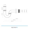 Bächlein Universal P-Trap for Washbasins and Washstands – Precisely Fitting