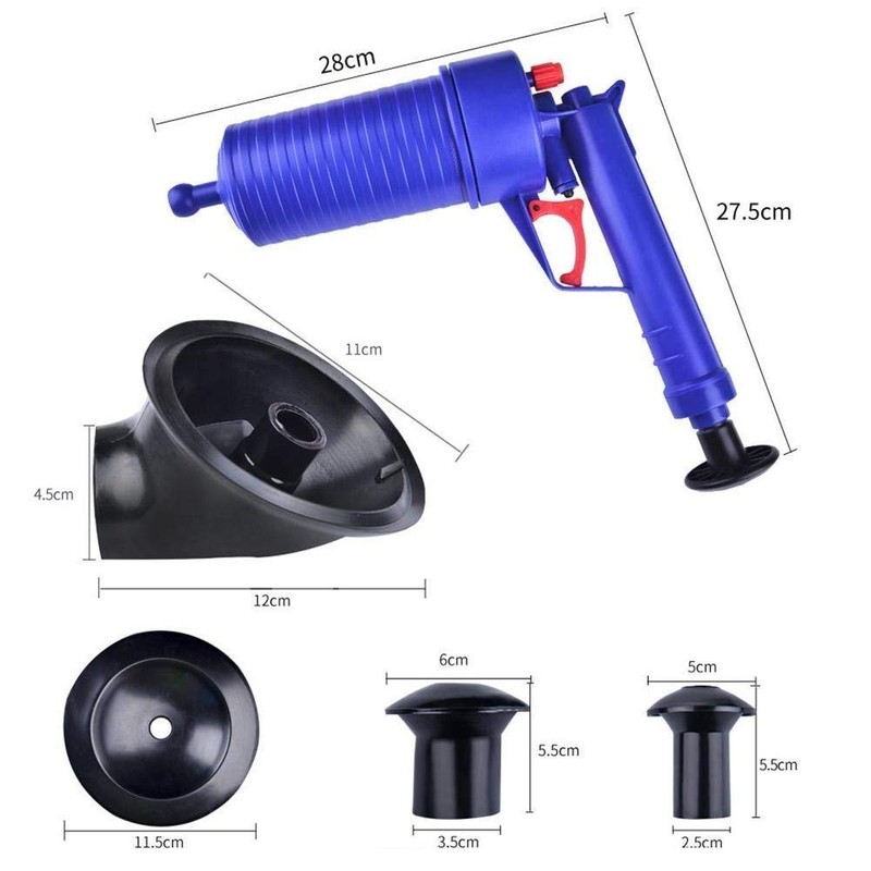 Air Pump Drain Blaster Sink Plunger Bath Toilet Pipe Blockage