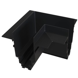 L Connector for Magnetic Mounting Rail Systems, Connector, Maytoni Track Lighting Accessories, Black, Aluminum for Living Room, Bedroom, Kitchen, Hallway