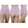 ToBeInStyle Women's 3 Pack High Waisted Silky Smooth Shipping Brief