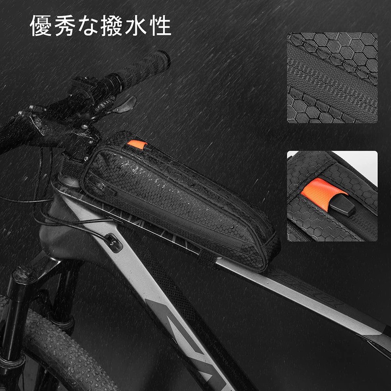 ROCKBROS Frame Bag, Bicycle Top Tube Bag, Waterproof, Saddlebag, 6.6