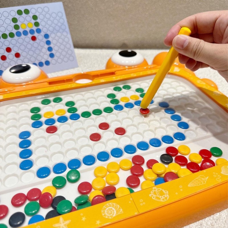Magnetic Dot Drawing Board Cute Crab Shaped Doodle Board Educational