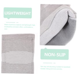 Healvian 1pair Outdoor Sports Knee Pad Fleece Lined Kneelet for Warmth Comfortable Neoprene Support for Running Basketball and More Grey