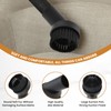 ZDRU 2 Pcs Black Round Vacuum Brush, 1-1/4" Universal Vacuum