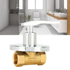 1/2 Angle Valve, Water Shut Off Valve Copper Leakage Proof Concealed Installation Water Stop Valve for Kitchen Bathroom for Faucets, Showerheads, Pipes