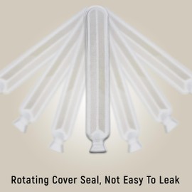 Olivia Rocco Extra Long Hot Water Bottle with Super Soft Unicorn Pug Cover 72 cm Thermotherapy 2L Pure Natural Rubber Winter Gift, Dachshund