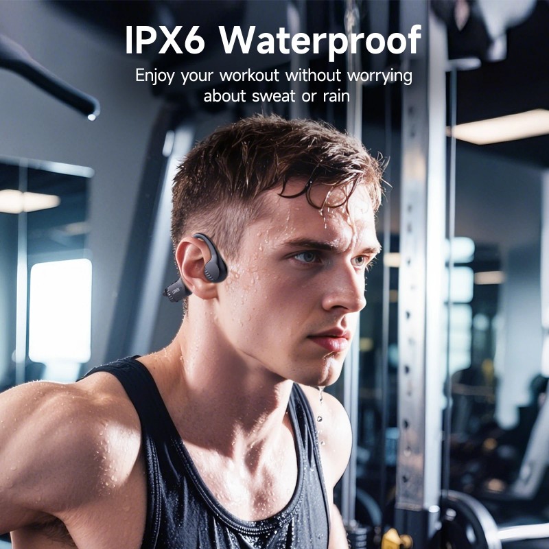LOBKIN Bone Conduction Sports Music Calling Earphone for V6.0 Waterproof
