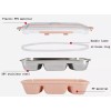 Lunchbox Lonchera Termica 4 Divisiones Con Palillos Cuchara Lunch Box