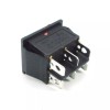 Unbranded/Generic 2 Red Rocker Switch LED Backlight ON/OFF/ON 3-Position DPDT