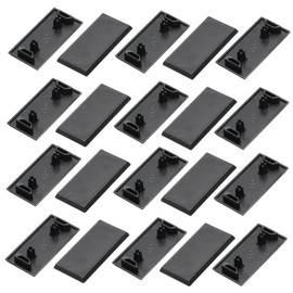 sourcing map 20Pcs 2040 V-Slot 4.2mm Hole Dia EU Standard Aluminum Profile End Cap 20x40mm/0.79x1.58in ABS Aluminum Extrusion Plug for 3D Printer, CNC