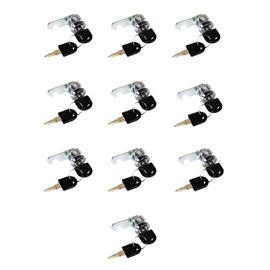 Multi-Purpose Locks, Cam Locks Filing Cabinets Locks Locker Locks Letter Box Locks Storage Cabinets Locks with Keys, 25mm, 10 Pcs