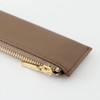 Slip-On OSL Flat Pen Case, Mini Taupe OSL-1601 Genuine Leather,