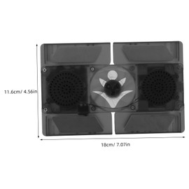 TEHAUX Foldable Laptop Cooling Fan Base Portable Cooling Pad with LED for All Laptop Overheating Prevention Lightweight and Versatile Design for Smooth Operation