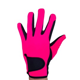 mustang eq Ladies Equestrian Gloves All Weather Outdoor Sports Gloves Horse Riding (XL, Pink)