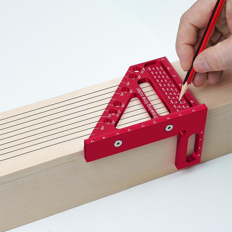 Tiardey 3D Mitre Angle Gauge, Multifunctional, 22.5 to 90 Degree,
