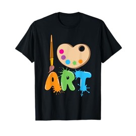 Cool Painting Art For Men Women Draw Pencil Drawing Teacher T-Shirt