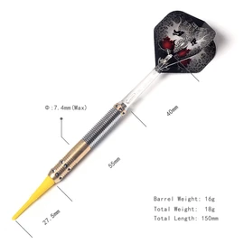 CUESOUL Dragon Deluxe Soft Tip Dart Set, 16g (B1107)