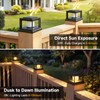 FOLKSMATE Solar Post Cap Lights 12 Pack, 2 Lighting Modes
