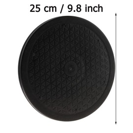 Meiwlong 9.8 Inch Heavy Duty Stand Swivel Steel Ball Bearings Rotating Turntable Lazy Susan Organizer Bins for TV's Computer Monitors Laptops Tables Artwork Potted Plants