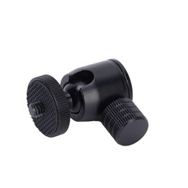 Tripod Ball Head with 1/4" Screw and Hot Shoe Adapter for DSLR Camera, Ring Light, Tripod Ball Head for Tripod and Monopod, Tripod Accessories (Black Ball)