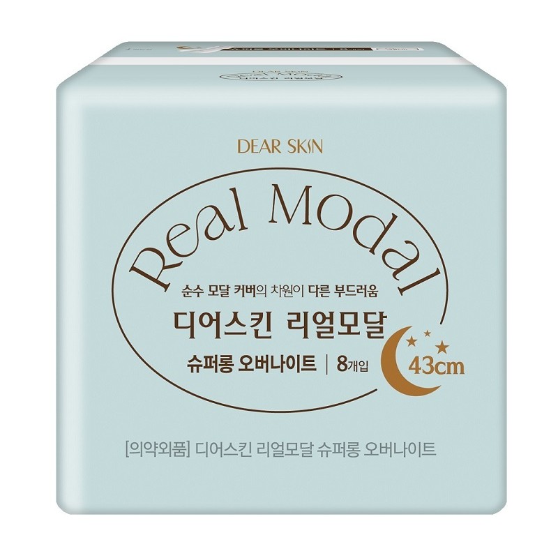 DEARSKIN Real Modal Super Long Sanitary Pads Overnight 8P -