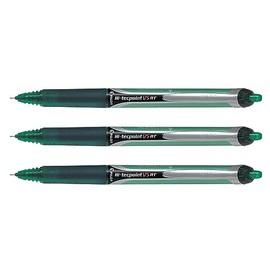 Pilot V5 RT Rollerball Pen Green Line Width 0.3mm Pack of 3