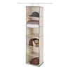 Whitmor Closet Organizer Heavy Duty Canvas 6 Shelf Hanging Accessory