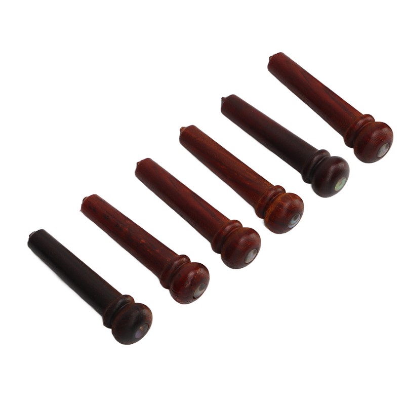 6Pcs Guitar Pin Maple Delicate Professional Acoustic Guitar Bridge Pin