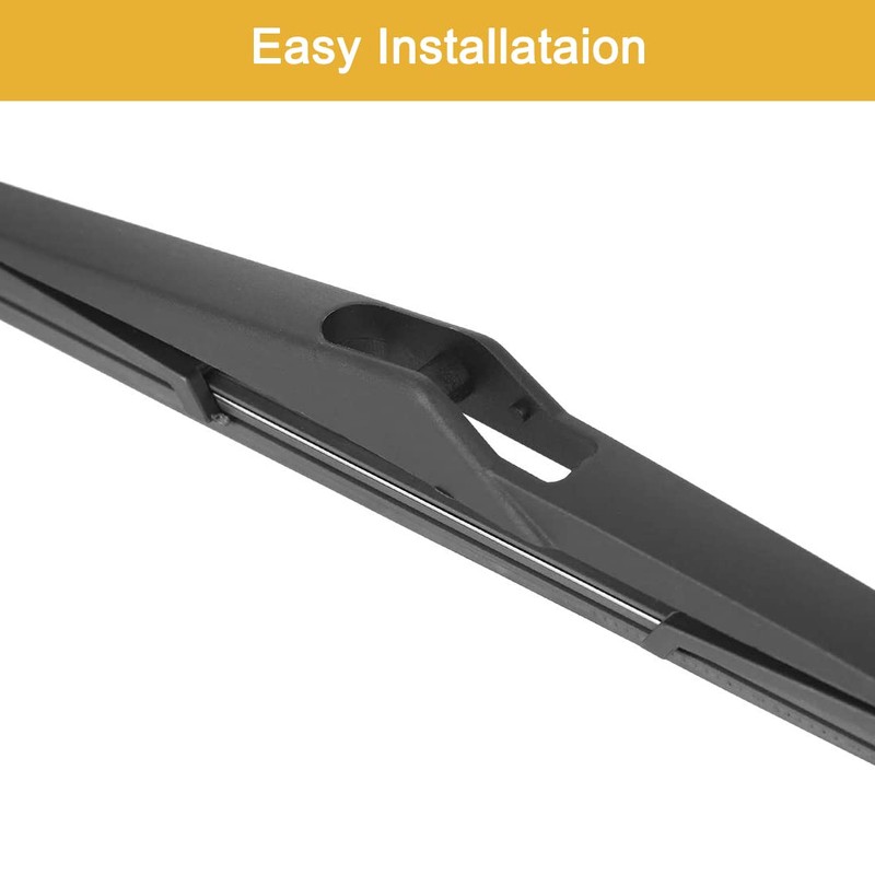 MACHSWON Rear Windshield Wiper Blade Arm Set Black 12 Inch