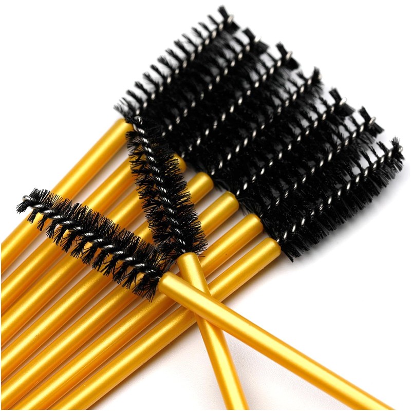 50 Pcs Eyebrow Spoolie, Lightweight Eyelash Spoolies, Disposable Mascara Wands