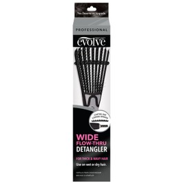 Evolve Wide Flow-Thru Detangler Black
