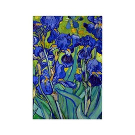 CafePress Van Gogh Irises 1889 Rectangle Magnet, 3"x2" Refrigerator Magnet