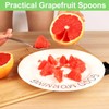 Grapefruit Spoons 5 Pieces Set, Stainless Steel Grapefruit Utensils Tools