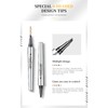 AOWVUTS Eyebrow Pencil, Microblading Eyebrow Pen with 4 Fork Tip