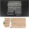 6PCS Acrylic Template DIY Wallet Pattern Handmade Making Mold Craft