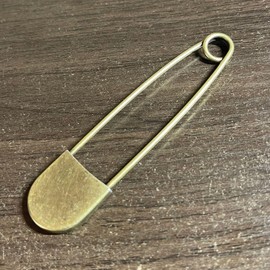 Fashion Safety Pin Large Size Brass Safety Pin Snapping Clip Laundry Pin Quilt Pin Accessories Parts Lapel Pin Brooch Corsage American American Casual Miscellaneous Goods ②