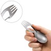 Fork Stainless Steel Sporks Titanium Spoon with Can Bottle Opener