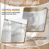Wesnoy 32.8 Yards Pinch Pleat Drapery Tape with 150 Hooks