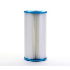 Hydronix SPC-45-1005 Universal Whole House Sediment Pleated Water Filter, Washable and Reusable, 4.5" x 10" - 5 Micron