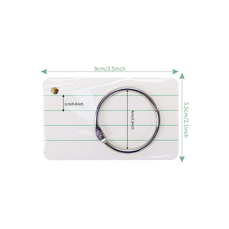 Chris-Wang 200 Sheets Hole Punched and Perfed Words Study Card