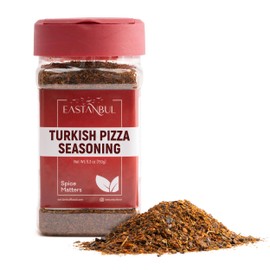 Eastanbul Pizza Seasoning, 5.3oz Turkish Pizza Seasoning Spice Blend Turkish Pizza AKA Pide, Lahmacun Spice Mix Vegan-Friendly, Non-GMO Versatile Seasoning