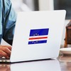 CafePress Cabo Verde Flag Rectangle Bumper Sticker Car Decal