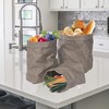 ONVAYA® Storage Basket Gold/Grey | Roll Up Box | Decorative