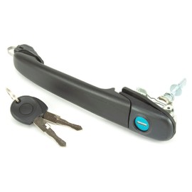 TarosTrade 59-0702-L-39775 Door Handle Front Outer With Cylinder And Key Rh=Lh