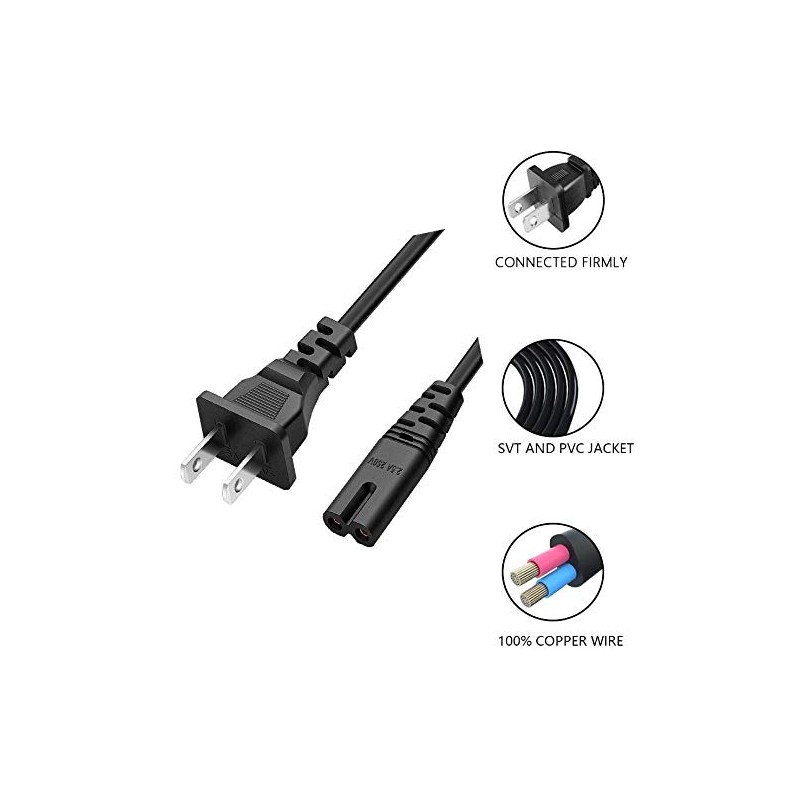 LC-E8E Cord AC Power Cord Compatible with Canon LC-E8E LC-E8C