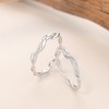 [083BASE] 925 Silver / Couple Ring / Unique Twisted Design