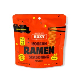 HOXY Journey of Korea "Korean Ramen Seasoning" | Gluten Free, Vegan | Finest Ramen Seasoning Powder | 5.3oz (BEEF, Pack of 3)