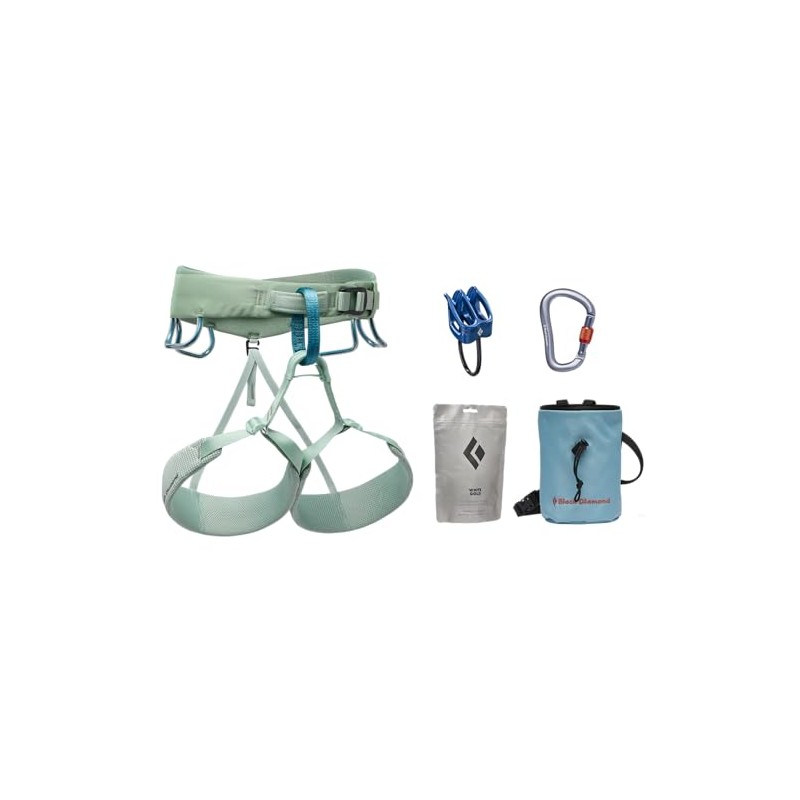 BLACK DIAMOND Womens Momentum Rock Climbing Harness - Complete ATC-XP