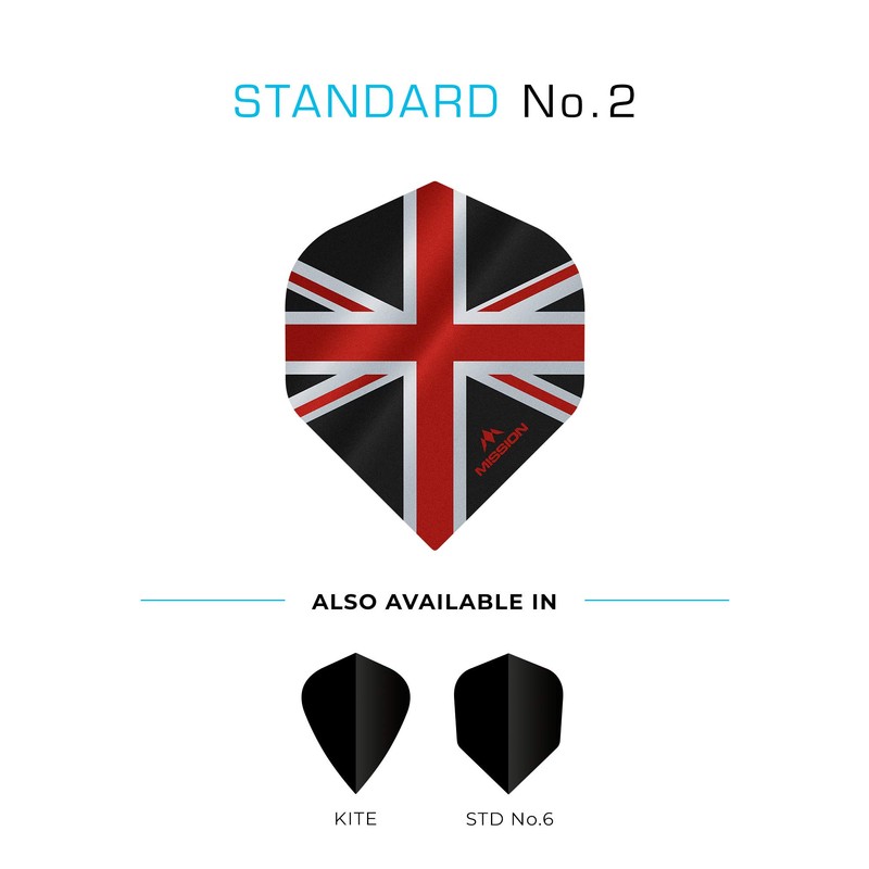 Mission Darts Alliance Flights Extra Strong Premium UV Flights Union